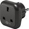 Reiseadapter UK auf Europa, schwarz- VPE: 1