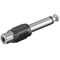 Cinch-Adapter zu Mono-AUX-Klinke 6,35-mm-Stecker, Klinke6,35mmStecker(2-Pin,mono)- VPE: 10