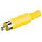 Cinch-Stecker, Gelb- VPE: 10