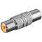 Cinch-Adapter, Buchse zu Buchse, Metallausführung- VPE: 10