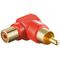 Cinch-Adapter 90°, rot, Rot- VPE: 10