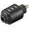 TOSLINK Digital Audio-Adapter, Mini-TOSLINK zu TOSLINK- VPE: 10