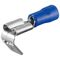 Steckerverteiler Flachstecker, blau, Blau- VPE: 1