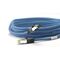 RJ45 (CAT 6A, 500 MHz) Patchkabel mit CAT 8.1 S/FTP Rohkabel, blau, 7.5m- VPE: 1