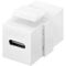 Keystone-Modul USB-C™-Verbinder, USB 3.2 Gen 2 (10 Gbit/s), weiß- VPE: 1