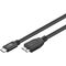 USB-C™ auf Micro-B 3.0 Kabel, schwarz, 1m- VPE: 1