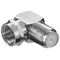 Winkeladapter: F-Stecker > F-Buchse 90°, Zink- VPE: 10