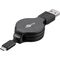 USB-C™ Lade- und Synchronisationskabel, ausziehbar- VPE: 1