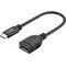 USB-C™-Verlängerungskabel, Schwarz, 0.2m- VPE: 1
