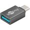 USB-C™/USB-A 3.0 OTG SuperSpeed-Adapter für Ladekabel, grau, Grau- VPE: 1