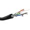 CAT 6 Outdoor Netzwerkkabel, U/UTP, schwarz, 100m- VPE: 1