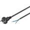 Universal Staubsauger Anschlusskabel 10 m, Schwarz, (2*0,75 mm²), 10m- VPE: 1