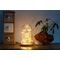 Glasglocke mit LED-Micro-Lichterkette- VPE: 1