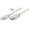 USB 2.0 Hi-Speed-Verlängerungskabel mit USB Zertifikat, Grau, 5m- VPE: 1