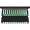 CAT 6 Mini/Desktop Patch Panel, 12 Port, (1 HE), Schwarz- VPE: 1