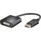 DisplayPort™/DVI-D-Adapterkabel 1.2, vernickelt, 0.15m- VPE: 1