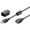 USB 2.0 Hi-Speed-Verlängerungskabel mit Sicherungsclip, schwarz, 2m- VPE: 1