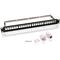 19-Zoll (48,3 cm) Keystone Patch Panel Leergehäuse Set (1 HE)- VPE: 1