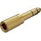 Kopfhörer-Adapter, AUX-Klinke 6,35 mm zu 3,5 mm, vergoldet, Klinke6,35mmStecker(3-Pin,stereo)- VPE: 10