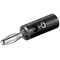 Bananen-Stecker, Schwarz- VPE: 10