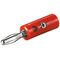 Bananen-Stecker, Rot- VPE: 10