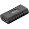 Adapter USB-C™ auf USB-C™, Kupplung, schwarz- VPE: 1