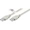 USB 2.0 Hi-Speed-Kabel mit USB-Zertifikat, Grau, 5m- VPE: 1