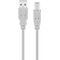 USB 2.0 Hi-Speed-Kabel, Grau, 1.8m- VPE: 1