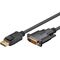 DisplayPort™/DVI-D-Adapterkabel 1.2, 3m- VPE: 1
