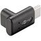 Adapter USB-C™ auf USB-C™ 90°, schwarz- VPE: 1