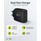 USB-C™ PD GaN Dual-Schnellladegerät (45 W) schwarz, schwarz- VPE: 1
