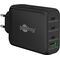 USB-C™ PD GaN Multiport-Schnellladegerät (100 W) schwarz, schwarz- VPE: 1