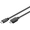USB 2.0 Kabel USB-C™ auf Micro-B 2.0, Schwarz, 0.6m- VPE: 1