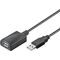 Aktives USB-Verlängerungskabel, 5 m, schwarz, 5m- VPE: 1