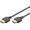 Slim Ultra High-Speed HDMI™-Kabel mit Ethernet, 1m- VPE: 1