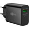 USB-C™ PD GaN Dual-Schnellladegerät (30 W) schwarz, schwarz- VPE: 1