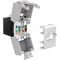 Keystone Modul RJ45 CAT 6A, UTP, Schwarz- VPE: 1