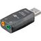 USB 2.0 Soundkarte, Transparent- VPE: 1