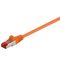 CAT 6 Patchkabel, S/FTP (PiMF), orange, 5m- VPE: 1