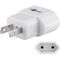 Reiseadapter Eurostecker auf USA/Japan, weiß- VPE: 1
