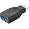 USB-C™/USB-A 3.0 OTG SuperSpeed-Adapter für Ladekabel, schwarz- VPE: 1