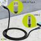 USB-C™ auf USB-A Textilkabel mit Metallsteckern (spacegrau/silber), 0,5 m, 0.5m- VPE: 1