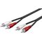 Stereo-Verbindungskabel 2x Cinch, 1.5m- VPE: 1