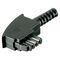 TAE-F-Stecker mit Knickschutz- VPE: 1