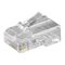RJ45-Westernstecker für Flachkabel, 8 polig, RJ45-Stecker(8P8C)- VPE: 10