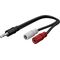 Audio Y-Kabeladapter 3,5 mm, 1x Stecker 2x Buchse mono, 0.2m- VPE: 1