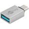 USB-C™/USB-A 3.0 OTG SuperSpeed-Adapter für Ladekabel, silber, Silber- VPE: 1