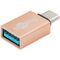 USB-C™/USB-A 3.0 OTG SuperSpeed-Adapter für Ladekabel, gold, Gold- VPE: 1