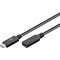 USB-C™-Verlängerung USB 3.2 Generation 2, 1 m, schwarz- VPE: 1
