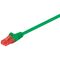 CAT 6 Patchkabel, U/UTP, grün, 0.5m- VPE: 1